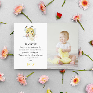 Carte De Remerciements Photo d'anniversaire Sweet to Bee'