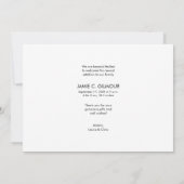 Carte De Remerciements Photo de bébé Moderne calligraphie remerciements d (Dos)