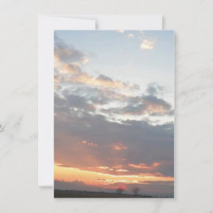 Carte De Remerciements Photo de coucher de soleil pour la retraite nouvea