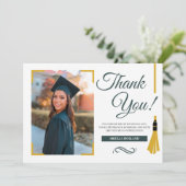 Carte de remerciements photo de diplôme (Debout devant)