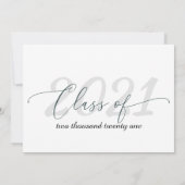 Carte de remerciements photo de diplôme (Dos)