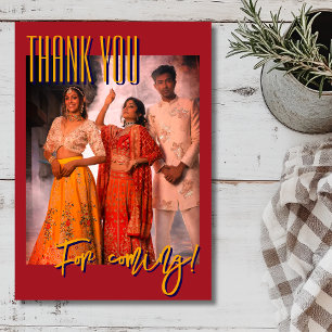 Carte De Remerciements Photo de famille pour le festival Diwali Rouge Cra