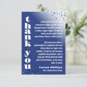 Carte De Remerciements Photo de fin d'études de Blue Connections (Debout devant)