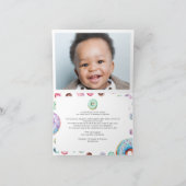 Carte De Remerciements Photo de garçon d'anniversaire avec un message per (Intérieur)