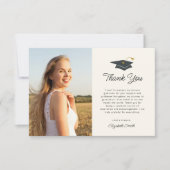 carte de remerciements photo de graduation de scri (Devant)