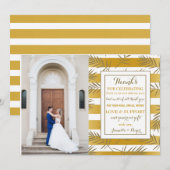 Carte de remerciements photo de Holiday Palms (Devant / Derrière)