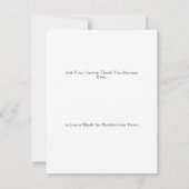 Carte De Remerciements Photo de joyeux anniversaire avec écriture blanche (Dos)