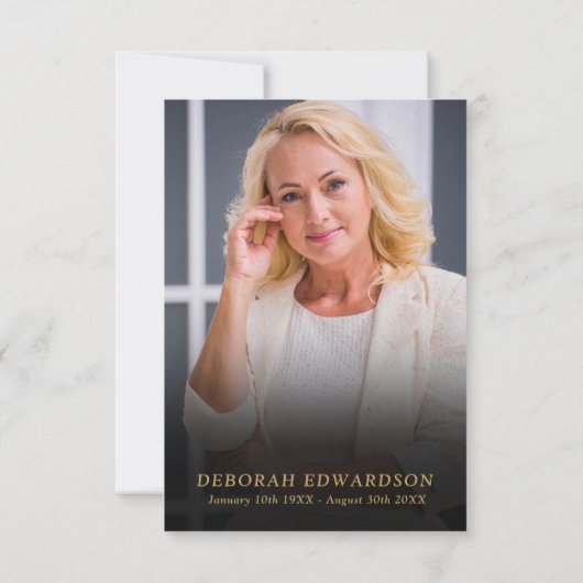 Carte De Remerciements Photo de la célébration chrétienne verte de la vie (Dos)