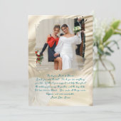 Carte De Remerciements Photo de la femme d'honneur (Debout devant)