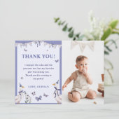 Carte de remerciements photo de la fête d'annivers (Debout devant)