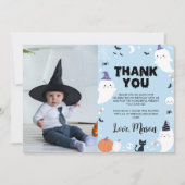 Carte de remerciements photo de la fête d'annivers (Devant)