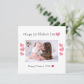 Carte de remerciements photo de la fête des mères (Debout devant)