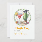 Carte De Remerciements Photo de la Fiesta Graduation (Devant)