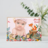 Carte de remerciements photo de la forêt (Debout devant)