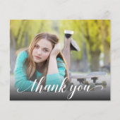 Carte de remerciements photo de la graduation budg (Devant)