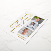 Carte de remerciements photo de la graduation en h (Rotation)