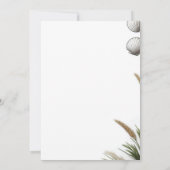 Carte De Remerciements Photo de la plage (Dos)