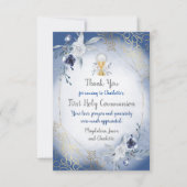 carte de remerciements photo de la première commun (Devant)