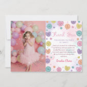 Carte De Remerciements Photo de la Saint-Valentin d'anniversaire de bonbo (Devant)