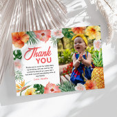 Carte de remerciements photo de l'anniversaire de