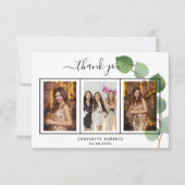 Carte de remerciements photo de l'eucalyptus (Devant)