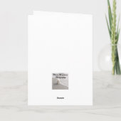 Carte de remerciements photo de l'hirondelle de gr (Dos)