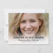 Carte De Remerciements Photo de l'orchidée funéraire (Dos)