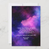 Carte De Remerciements Photo de lycée néon brillant (Dos)