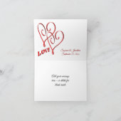 Carte De Remerciements Photo de Mariage de fleurs blanches (Intérieur)