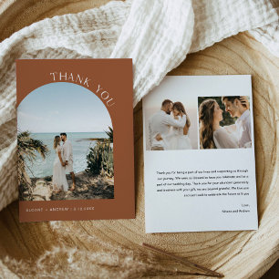 CARTE DE REMERCIEMENTS photo de Mariage de SIENNA