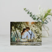 Carte de remerciements photo de mariage personnali (Debout devant)