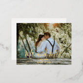 Carte de remerciements photo de mariage personnali (Recto/Verso)