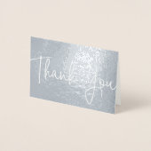 Carte de remerciements photo de mariage sur la pla (Devant)