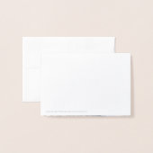 Carte de remerciements photo de mariage sur la pla (Derrière avec enveloppe)