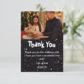 Carte De Remerciements Photo de Noël de jolis enfants (Debout devant)