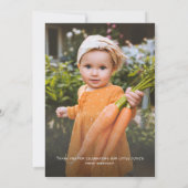 Carte De Remerciements Photo de premier anniversaire Little Cutie Citrus (Dos)