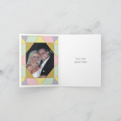 Carte De Remerciements Photo de remerciement de mariage moderne avec bijo (Intérieur)