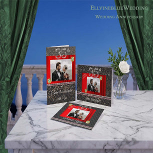 Carte De Remerciements Photo de remerciement pour le 35e anniversaire A