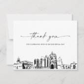 Carte de remerciements photo de San Diego Skyline  (Devant)