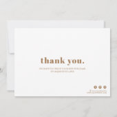 Carte de remerciements photo de soins aux bougies (Dos)