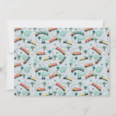 Carte De Remerciements Photo de train mignon pour l'anniversaire des garç (Dos)