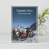 Carte de remerciements photo de travail d'équipe s (Debout devant)