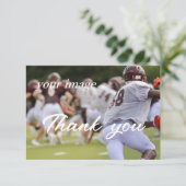 Carte de remerciements photo de travail d'équipe s (Debout devant)