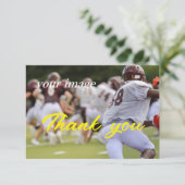 Carte de remerciements photo de travail d'équipe s (Debout devant)