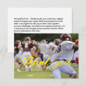 Carte de remerciements photo de travail d'équipe s (Devant / Derrière)