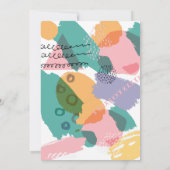 Carte De Remerciements Photo de vacances abstrait moderne et lumineux (Dos)