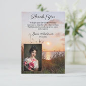 Carte de remerciements photo des funérailles du co (Debout devant)