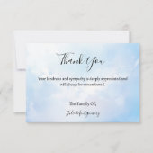 Carte de remerciements photo des obsèques (Devant)