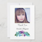 Carte De Remerciements Photo d'orchidée tropicale (Devant)