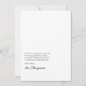 Carte De Remerciements Photo d'orchidée tropicale (Dos)